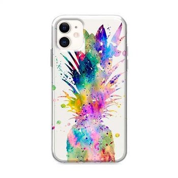 Etui na iPhone 12 Mini - Watercolor ananasowa eksplozja. - EtuiStudio