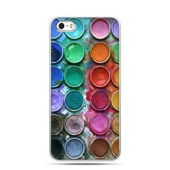Etui na iPhone 4, 4s, Kolorowe farbki - Etui Studio