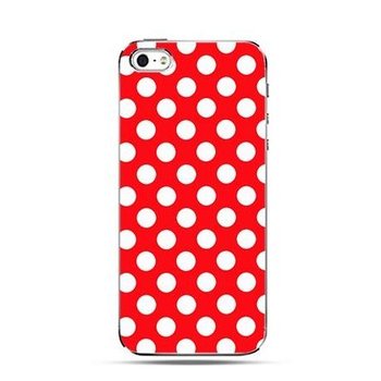 Etui na iPhone 7, Czerwona polka dot - Etui Studio