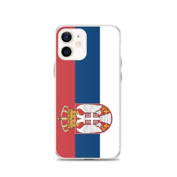 Etui na iPhone'a 12 z flagą Serbii - Inny producent (majster PL)
