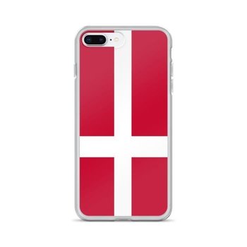 Etui na iPhone'a 8 Plus z flagą Danii - Inny producent (majster PL)