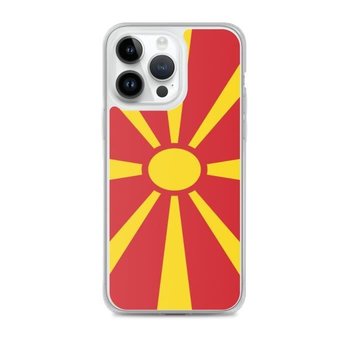 Etui na iPhone'a Flaga Macedonii Północnej iPhone 14 Pro Max - Inny producent (majster PL)
