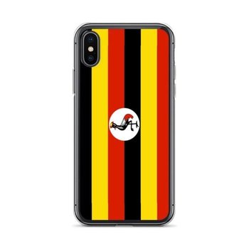 Etui na iPhone'a X z flagą Ugandy - Inny producent (majster PL)