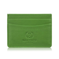 Etui na karty i wizytówki skórzane minimalistyczne praktyczne etui zielone T-151-GR