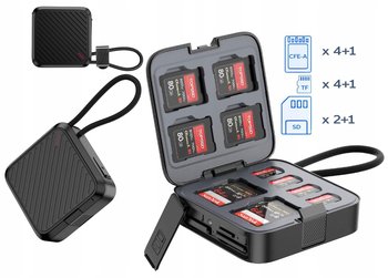 Etui Na Karty Pamięci 13szt. + Czytnik 10gbps 3w1 Cfe-a Sd Tf / Ulanzi / Crc10 - ULANZI