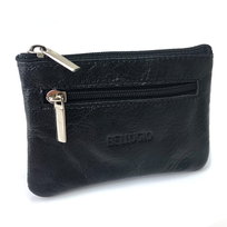 Etui na klucze ze skóry naturalnej Bellugio czarne Bellugio