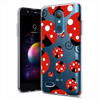 Etui na LG K10 2018, Czerwone biedronki - EtuiStudio