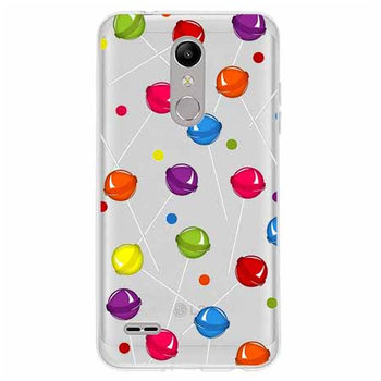 Etui na LG K10 2018, Kolorowe lizaki - EtuiStudio