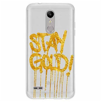 Etui na LG K10 2018, Stay Gold - EtuiStudio