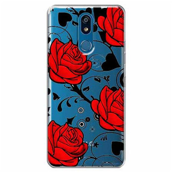 Etui na LG K40, Czerwone róże - EtuiStudio