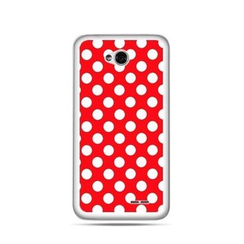 Etui na LG L70, czerwona polka dot - EtuiStudio