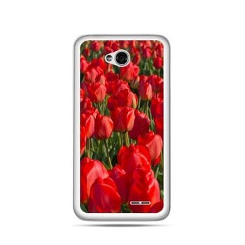 Etui na LG L70, czerwone tulipany - EtuiStudio