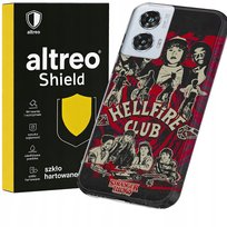 ETUI NA MOTOROLA EDGE 50 FUSION WZORY STRANGER THINGS ELEVEN + SZKŁO