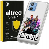ETUI NA MOTOROLA MOTO G54 WZORY FORTNITE BATTLE ROYALE + SZKŁO