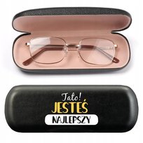 Etui na Okulary Czarne Prezent dla Najlepszego Taty Dzień Ojca Wiele Wzorów Inna marka