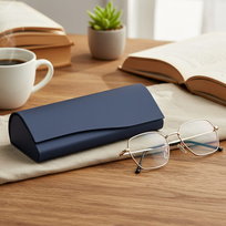 Etui na okulary korekcyjne zamykane na magnes STHC-93A granatowe