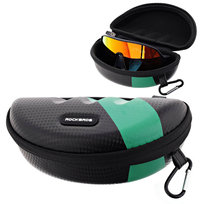 Etui na okulary sportowe ROCKBROS black carbon/green ET-ROCK-3