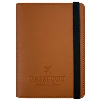 Etui na paszport 14,8×11cm -portfel podróżny na karty i dokumenty BRĄZOWY Inna marka