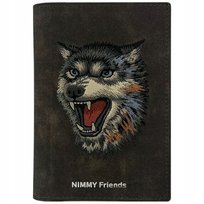 Etui na paszport Nimmy portfel Raptor Wolf brązowy Inna marka