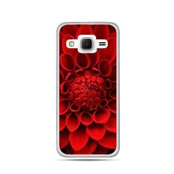 Etui na Samsung Galaxy J3 2016r, czerwona dalia - EtuiStudio