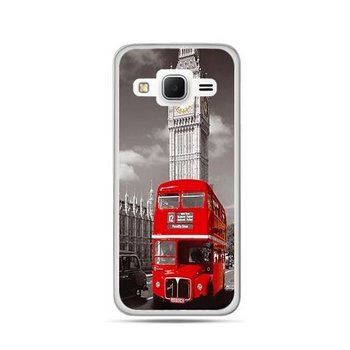 Etui na Samsung Galaxy J3 2016r, czerwony autobus londyn - EtuiStudio