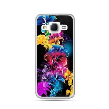 Etui na Samsung Galaxy J3 2016r, kolorowe kwiaty - EtuiStudio