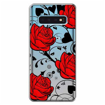 Etui na Samsung Galaxy S10, czerwone róże  - EtuiStudio