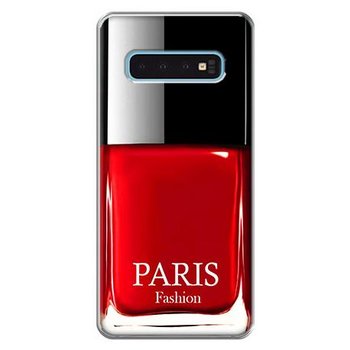 Etui na Samsung Galaxy S10, czerwony lakier do paznokci - EtuiStudio