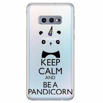 Etui na Samsung Galaxy S10e, Keep Calm  Pandicorn  - EtuiStudio