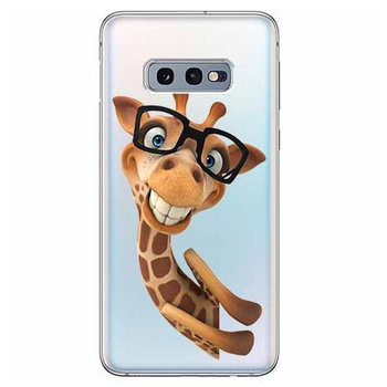 Etui na Samsung Galaxy S10e, Wesoła żyrafa w okularach  - EtuiStudio