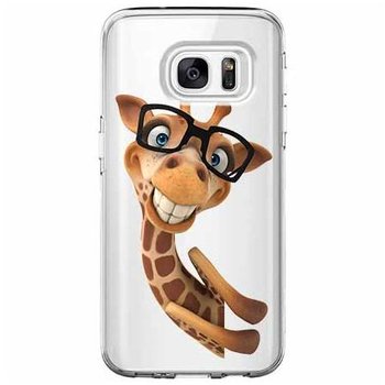 Etui na Samsung Galaxy S6, Edge, Wesoła żyrafa w okularach  - EtuiStudio