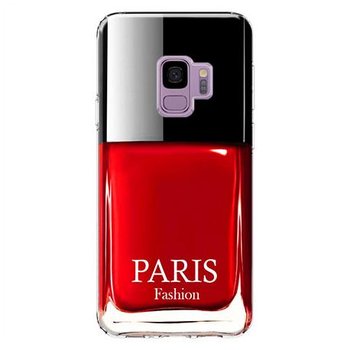 Etui na Samsung Galaxy S9, czerwony lakier do paznokci - EtuiStudio