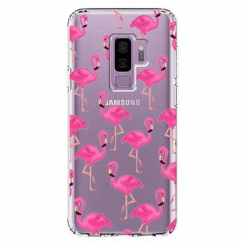 Etui na Samsung Galaxy S9 Plus, różowe flamingi  - EtuiStudio