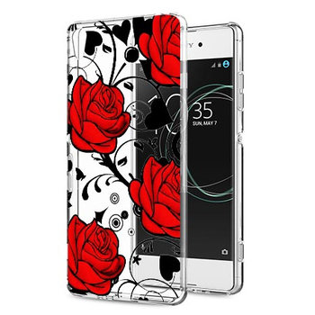 Etui na Sony Xperia XA1, Czerwone róże  - EtuiStudio