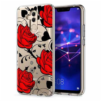 Etui na telefon Huawei Mate 20 Lite, czerwone róże  - EtuiStudio