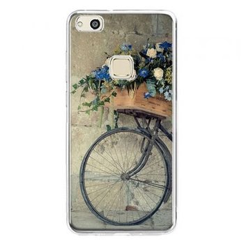 Etui na telefon Huawei P10 Lite, rower z kwiatami - EtuiStudio