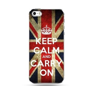 Etui na telefon, iPhone SE, Keep calm and carry on - EtuiStudio