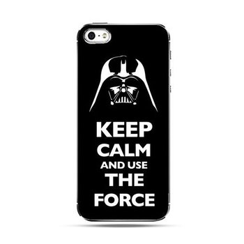 Etui na telefon, iPhone SE, Keep calm and use the force - EtuiStudio