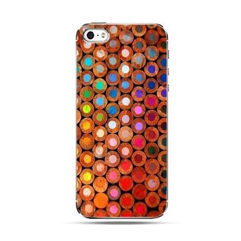 Etui na telefon, iPhone SE, kolorowe kredki - EtuiStudio