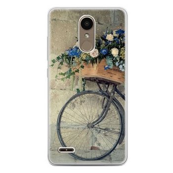 Etui na telefon LG K10 2017, rower z kwiatami - EtuiStudio