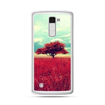 Etui na telefon LG K10, czerwone drzewo - EtuiStudio
