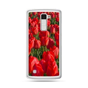 Etui na telefon LG K10, czerwone tulipany - EtuiStudio