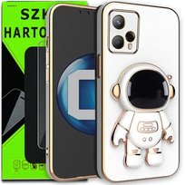 Etui na telefon Motorola G13 G23 Oxygen Astro Białe + Szkło Hartowane OXYGEN