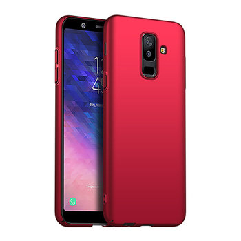 Etui na telefon Samsung Galaxy A6 Plus, 2018, Slim MattE, czerwony  - EtuiStudio