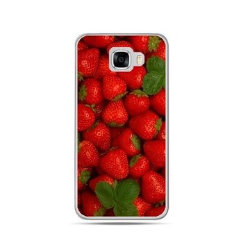 Etui na telefon Samsung Galaxy C7, czerwone truskawki - EtuiStudio