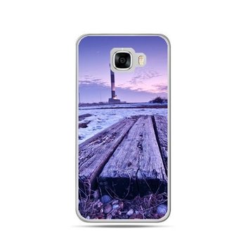 Etui na telefon Samsung Galaxy C7, latarnia morska zmierzch - EtuiStudio