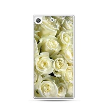 Etui na telefon Sony Xperia M5, białe róże - EtuiStudio