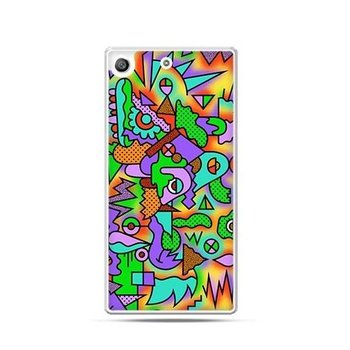 Etui na telefon Sony Xperia M5, kolorowa abstrakcja - EtuiStudio