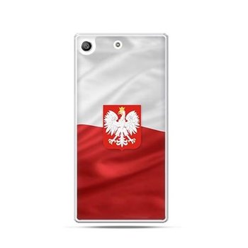 Etui na telefon Sony Xperia M5, patriotyczne, flaga Polski z godłem - EtuiStudio