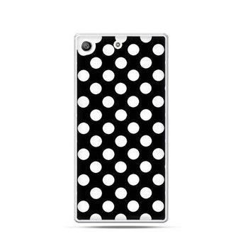 Etui na telefon Sony Xperia M5, Polka dot, czarny - EtuiStudio